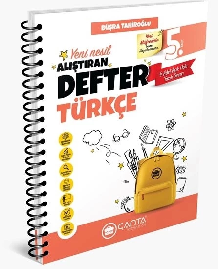 Çanta Yayınları 5.Sınıf Türkçe Okula Yardımcı Alıştıran Defter