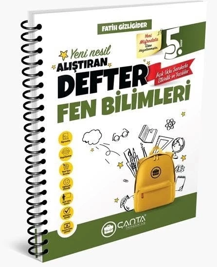 Çanta Yayınları 5.Sınıf Fen Bilimleri Okula Yardımcı Alıştıran Defter