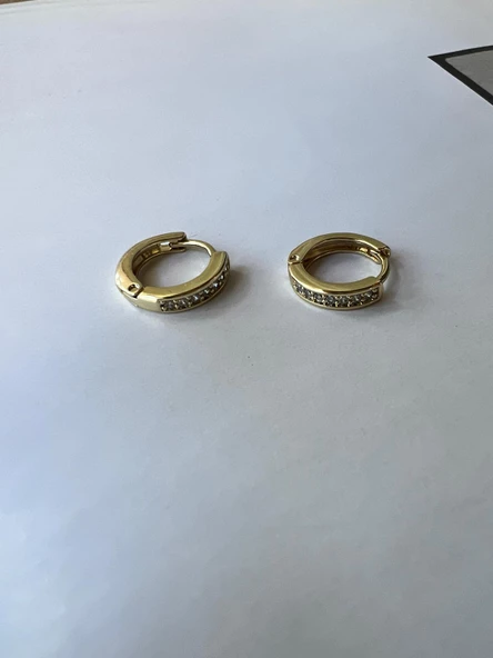 MİNİ ZIRKON HALKA ( 14K ALTIN KAPLAMA ) ürün görseli 1