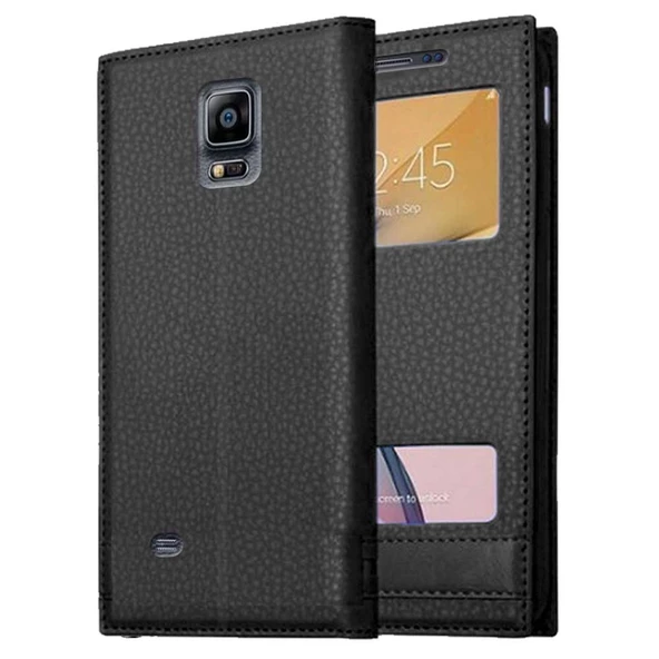 Samsung Galaxy Note 4 Uyumlu Pencereli Kapaklı Magnum Kılıf ürün görseli 1