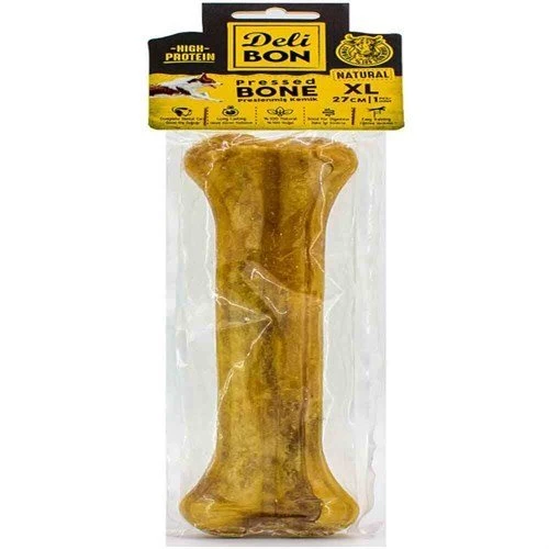 DELİBON DERİ PRES KEMİK 27CM XL BOY 1Lİ PAKET NATUREL 27CMX1AD.