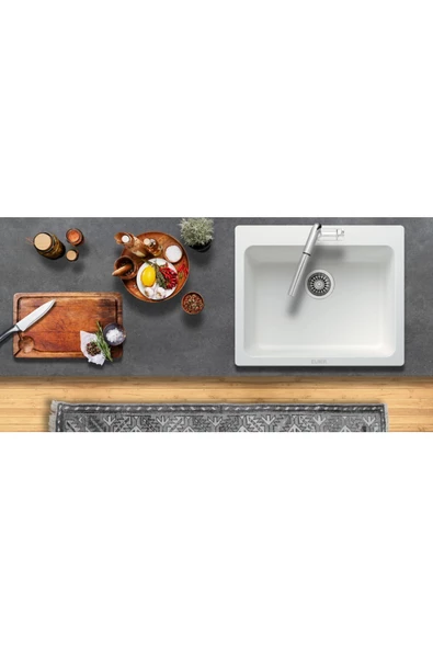 EVIER Granit Evye Maya Series White (Beyaz)