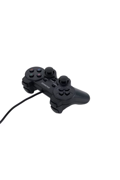 Titreşimli Dualshock Usb Kablolu Joystick Oyun Kolu Konsolu Pc Bilgisayar Gamepad - 3