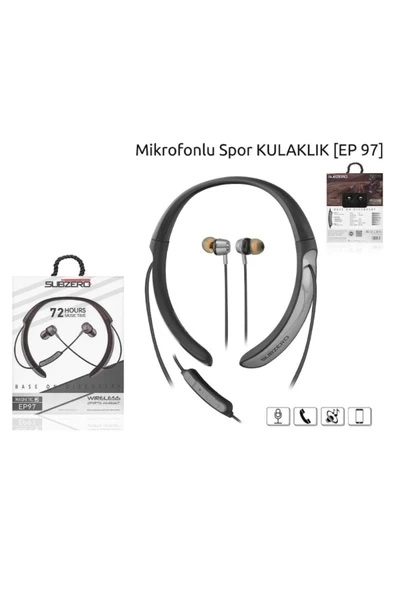 Subzero Kablosuz Spor Kulaklık 72 Saat Bluetooth 5.0 Boyun Askılı Mıknatıslı - 2