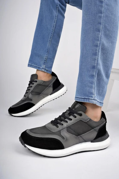 Muggo MERTENS Garantili Hakiki Deri Bağcıklı Günlük Erkek Casual Ayakkabı - 7