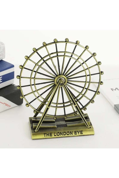 Dekoratif Metal The London Eye Biblo Dönme Dolap Biblo 15 Cm - 3