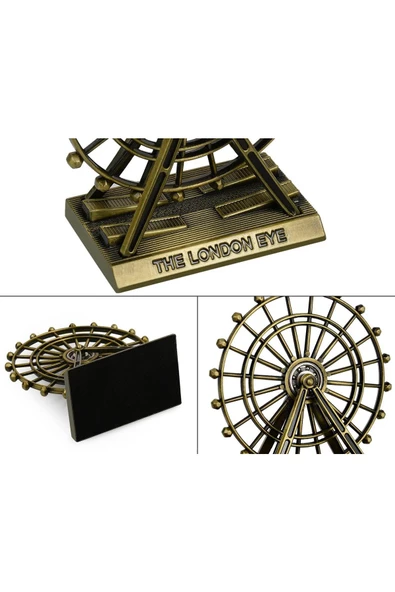Dekoratif Metal The London Eye Biblo Dönme Dolap Biblo 9 Cm - 6