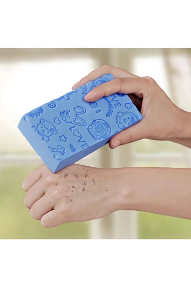 Bebek Ve Yetişkin Doğal Kore Banyo Kesesi Ve Süngeri, Banyo Lifi, Doğal, Yumuşak Kese 2 Adet - 2