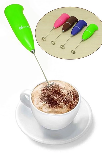 2 Adet Pilli Mikser Kahve Süt Krema Likit Karıştırıcı Yumurta Çırpıcı - 2