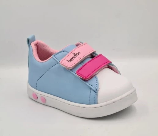 United Colors of Benetton Benetton 30930 Bebe Mavi Kız Çocuk İlk Adım Sneaker Spor Ayakkabı