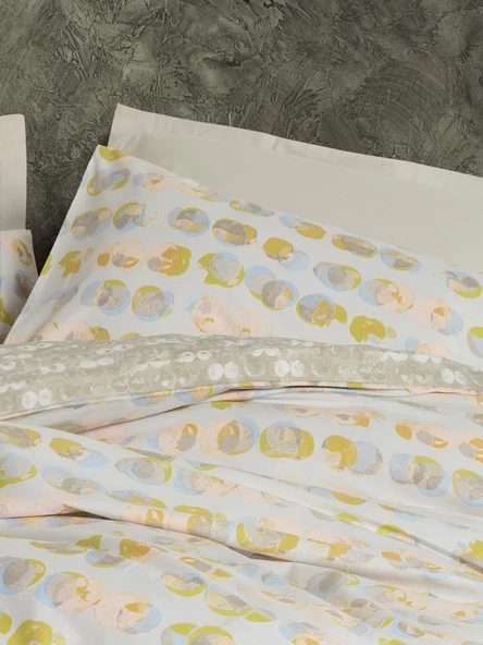 Cotton Box Minimal Tek Kişilik Lastikli Çarşaflı Nevresim Takımı Jocus Bej - Resim 2