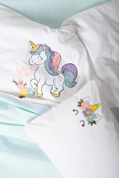 Cotton Box Punch Nakışlı Bebek Nevresim Takımı Dolly Mint - 2