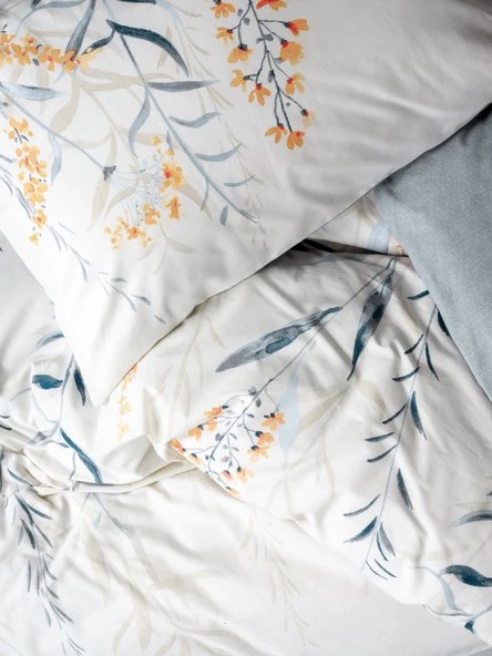 Cotton Box Tek Kişilik Nevresim Takımı Hiedra Indigo - Resim 2