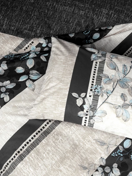 Cotton Box Tek Kişilik Nevresim Takımı Lehlare Antrasit - Resim 2