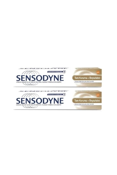 TVET TVET Sensodyne Diş Macunu Tam Koruma Beyazlatıcı 50 Ml 2'li Set T41830