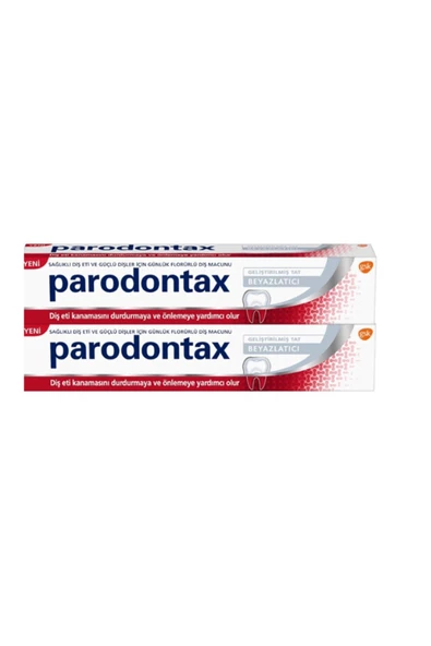 PARODONTAX PARODONTAX Diş Macunu 75 Ml Beyazlatıcı Gelişmiş Tat ( 2 Adet )