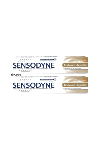 SENSODYNE SENSODYNE Tam Koruma ve Beyazlatıcı Diş Macunu 2'li 50 ml