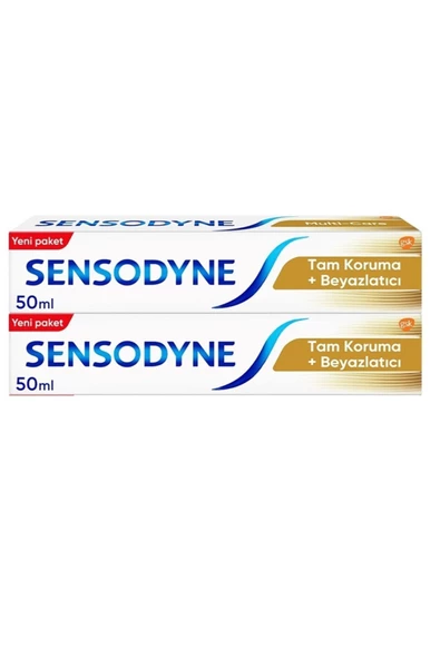 SENSODYNE SENSODYNE Tam Koruma Beyazlatıcı Diş Macunu 50 Ml 2'li