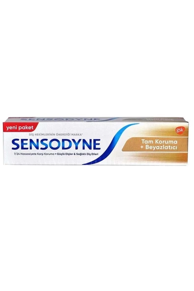 SENSODYNE SENSODYNE Tam Koruma + Beyazlatıcı Diş Macunu 50 Ml