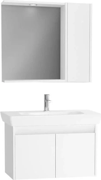 Vitra Step 85 cm Beyaz Banyo Dolabı Takımı 61532