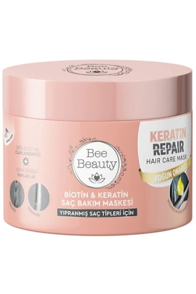 BEE BEAUTY BEE BEAUTY Biotin Keratin Saç Bakım Maskesi 300 ml