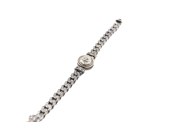 925 Ayar Erkek Gümüş (Silver) Bileklik - 2