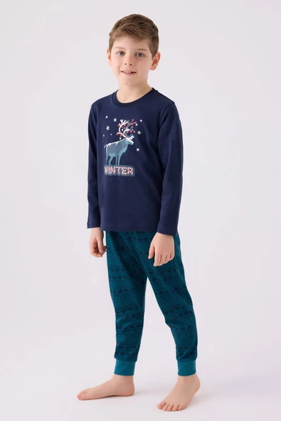 Arnetta 3135 Erkek Çocuk Uzun Kol Pijama Takım - 2