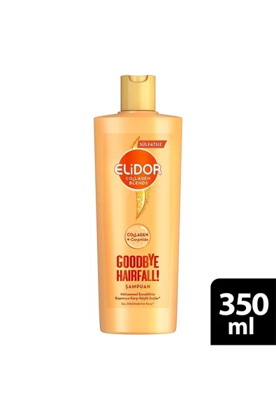 ELİDOR ELİDOR Collagen Blends Sülfatsız Saç Bakım Şampuanı Goodbye Hairfall Saç Dökülmelerine Karşı 350 ml