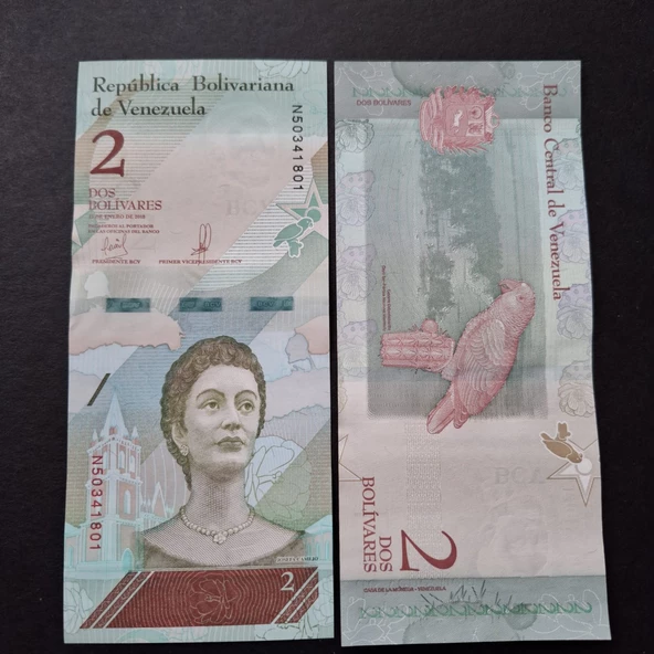 Escoines Koleksiyon 2 Bolivar 2018 Venezuela ÇİL eski yabancı kağıt para - 3996366edfe69dd90c - 2