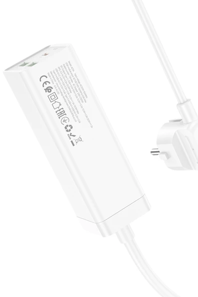 Hoco AC9A 1.5M Talent 2 Adet USB 1 Adet Type-C 1 Adet Priz PD30W Şarj Aleti - 3