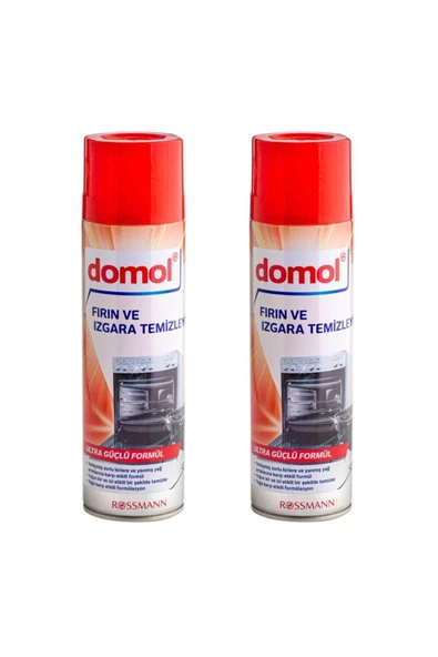 DOMOL DOMOL Fırın Izgara Temizleyici Köpük 500 ml * 2 Adet