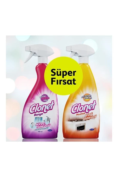 DİVERSEY DİVERSEY Clonet Banyo&mutfak 2'li Set 2x750 Ml