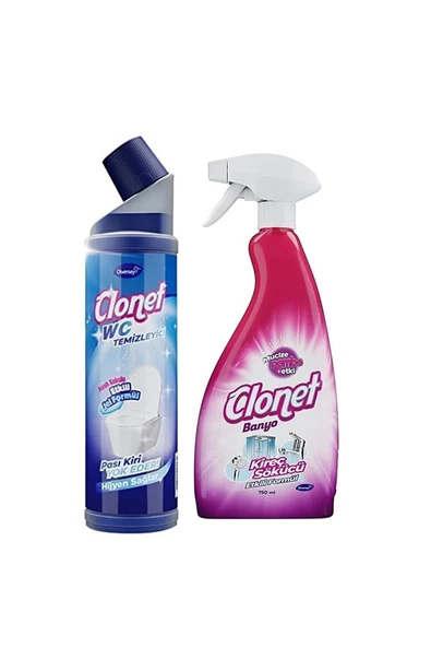 DİVERSEY DİVERSEY Clonet Klozet Temizleyici 750 ml Banyo Kireç Sökücü Temizleyici 750 ml