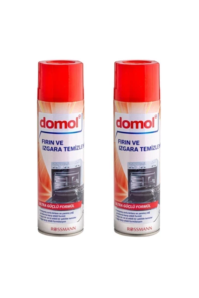 DOMOL DOMOL Fırın Izgara Temizleyici Köpük 500 Ml * 2 Adet