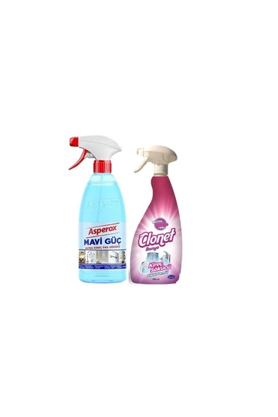 ASPEROX ASPEROX Kireç Ve Pas Çözücü Mavi Güç 1000 ml+diversey Clonet Banyo Temizleyici Ekstra 750 ml