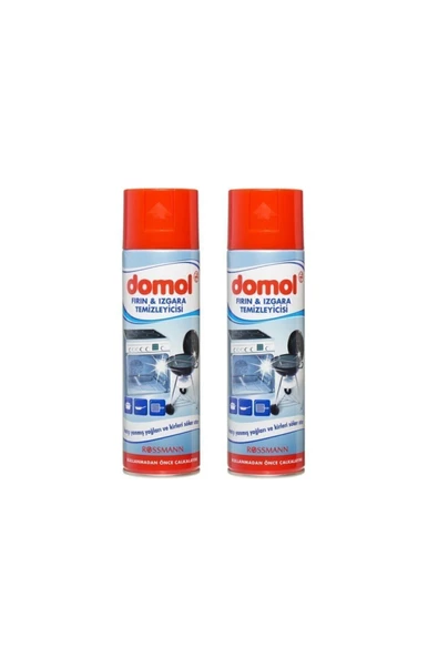 DOMOL DOMOL 2 Adet Fırın Ve Izgara Temizleyici Sprey 500 ml