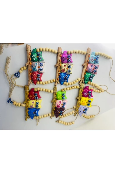 Daytona Baykuş 3 Katlı Dekoratif Duvara Asılabilir-balkon-oda Süsleme Dekoru - 5