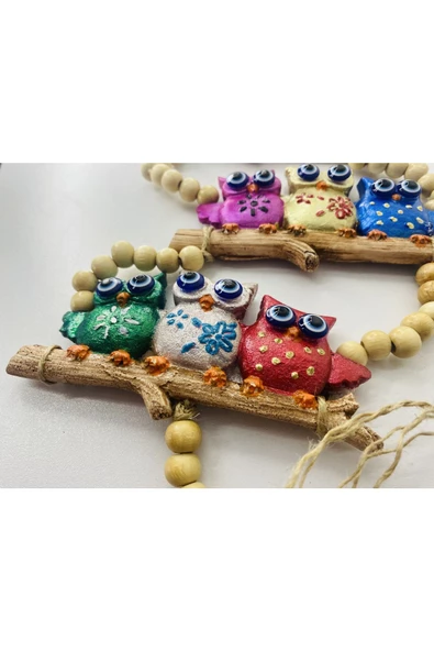 Daytona Baykuş 3 Katlı Dekoratif Duvara Asılabilir-balkon-oda Süsleme Dekoru - 3