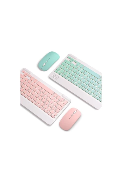 Daytona Mk-4 Kablosuz Ergonomik Apple Manyetik Tablet Kılıf Uyumlu Klavye Mouse Kiti(TürkçeQ Klavye) - 2