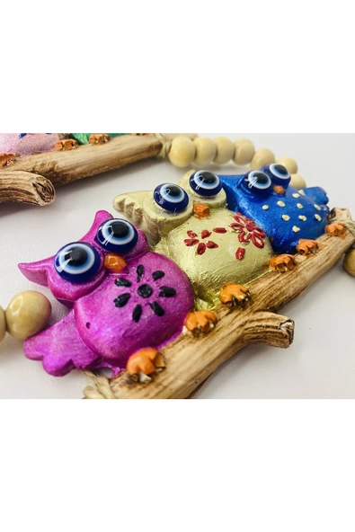 Daytona Baykuş 3 Katlı Dekoratif Duvara Asılabilir-balkon-oda Süsleme Dekoru - 2