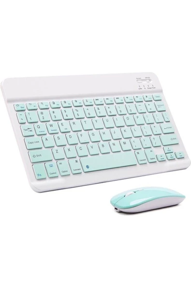 Daytona Mk-4 Kablosuz Ergonomik Apple Manyetik Tablet Kılıf Uyumlu Klavye Mouse Kiti(TürkçeQ Klavye)