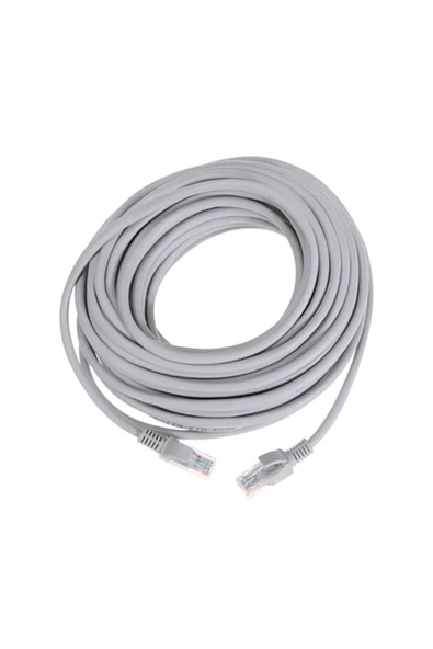 Daytona Hiitachi Cat6e 5 Metre 0.57mm Ethernet Lan Kablosu Gri 2 Adet