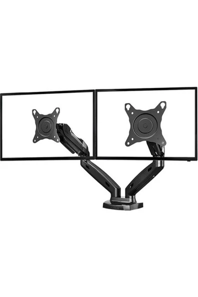 North Bayou Nb F160 Çift Kol Amortisörlü Monitör Tutucu 17-30" Lcd Led Monitör Tutucu-siyah - 6