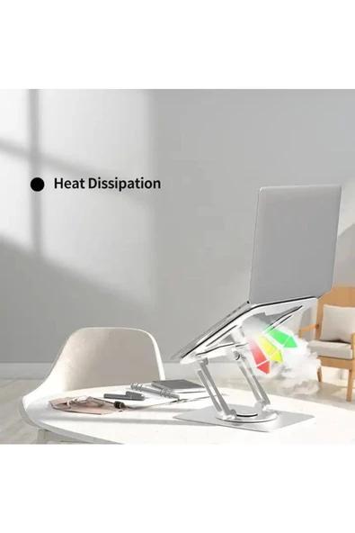 Daytona ZR-514 Alüminyum Katlanabilir 360 Derece Dönen Taşınabilir Laptop Standı - 4