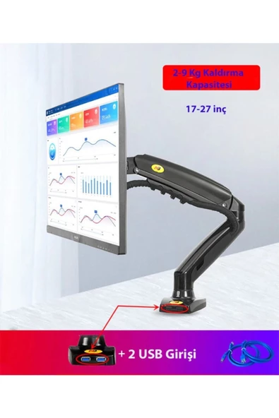 Daytona Nb F80 Tek Kol Amortisörlü Monitör Tutucu - 7