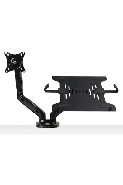 Daytona North Bayou Nb F160l UyumluAmortisörlü 17"-27" Monitör Tutucu Ve 10"-17" Laptop Standı 2023 Tasarım - 3