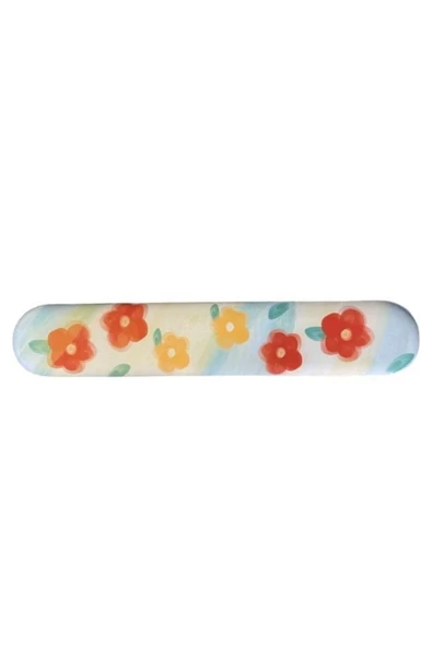 Daytona Desenli Ergonomik Desenli Mouse Pad Ve Bilek Desteği Set - Beyaz-çiçekli - 5