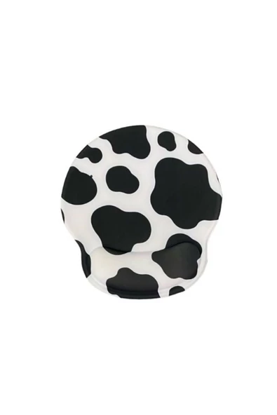 Daytona Desenli Ergonomik Desenli Mouse Pad Ve Bilek Desteği Set - Beyaz-dalmaçyalı - 4