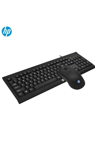 HP KM100 Kablolu Klavye Mouse Set Kurulumu Kolay Tak Çalıştır Modern Tasarım Türkçe Q Klavye