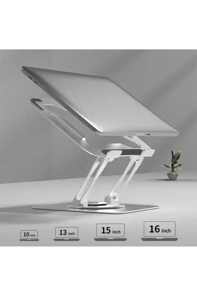 Daytona ZR-514 Alüminyum Katlanabilir 360 Derece Dönen Taşınabilir Laptop Standı - 2